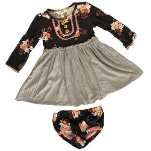 Matilda Jane SWEET AS PIE Dress 18-24M Floral Dress Joanna Gaines Diaper Cover